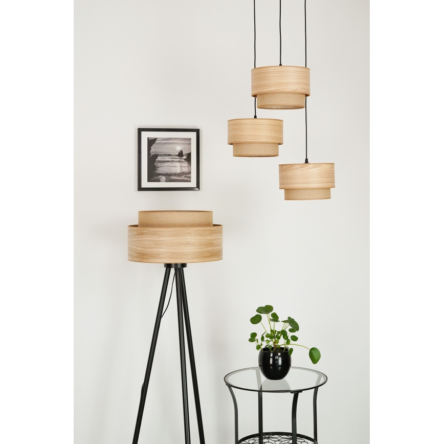 Brilagi - Lampadaire MONTANA BOHO 1xE27/15W/230V marron/noir