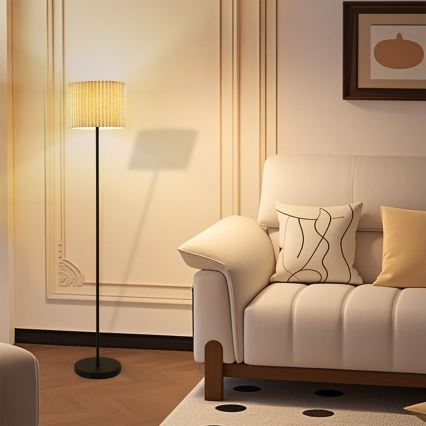 Brilagi - Lampadaire NORDIC WAVE 1xE27/15W/230V lin/noir