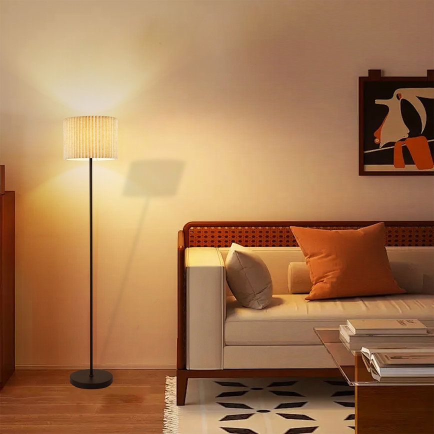 Brilagi - Lampadaire NORDIC WAVE 1xE27/15W/230V lin/noir