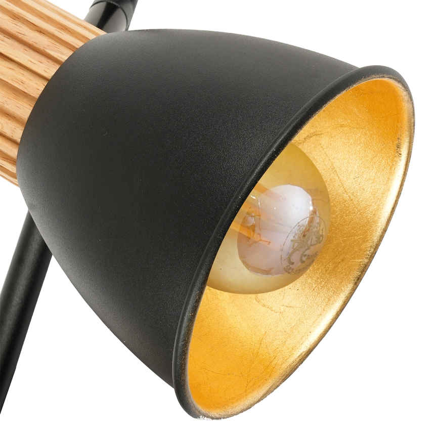 Brilagi - Lampadaire ODENSE 3xE14/10W/230V bois/noir