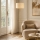 Brilagi - Lampadaire SAPHIRE 1xE27/15W/230V crème/doré/patiné