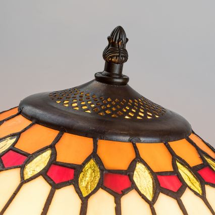 Brilagi - Lampadaire Tiffany en vitrail LUISA 2xE27/60W/230V