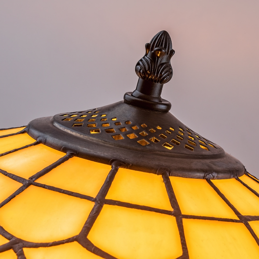 Brilagi - lampadaire Tiffany en vitrail MARGARET 2xE27/60W/230V