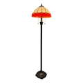 Brilagi - Lampadaire Tiffany en vitrail SIENNA 2xE27/60W/230V