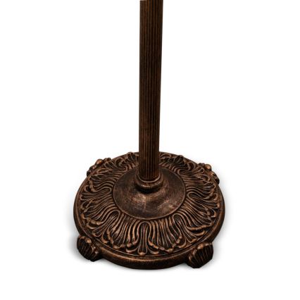 Brilagi - Lampadaire Tiffany en vitrail SIENNA 2xE27/60W/230V