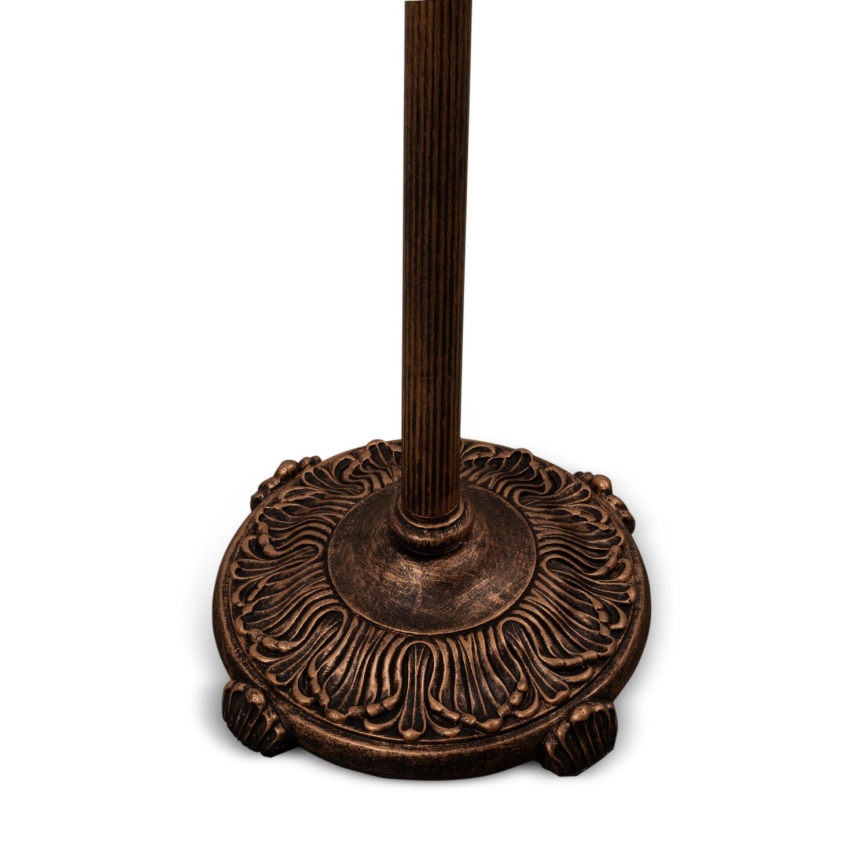 Brilagi - Lampadaire Tiffany en vitrail SIENNA 2xE27/60W/230V