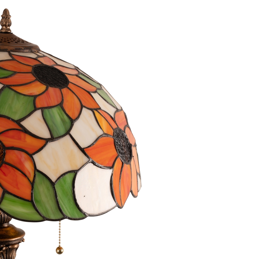 Brilagi - Lampadaire Tiffany en vitrail SUNFLOWER 2xE27/60W/230V