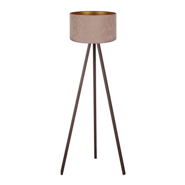 Brilagi - Lampadaire VELVET 1xE27/60W/230V marron/beige