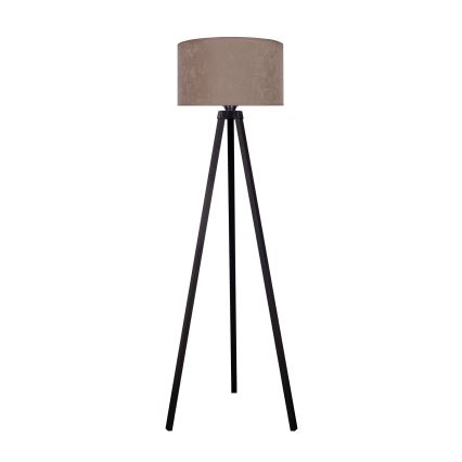 Brilagi - Lampadaire VELVET 1xE27/60W/230V wengé/beige