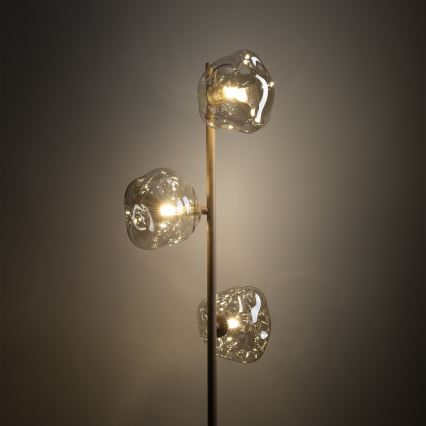 Brilagi - Lampadaire VULCANO 3xG9/8W/230V beige/beige fumé