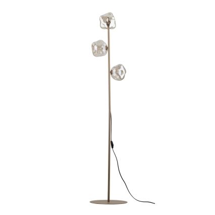 Brilagi - Lampadaire VULCANO 3xG9/8W/230V beige/beige fumé