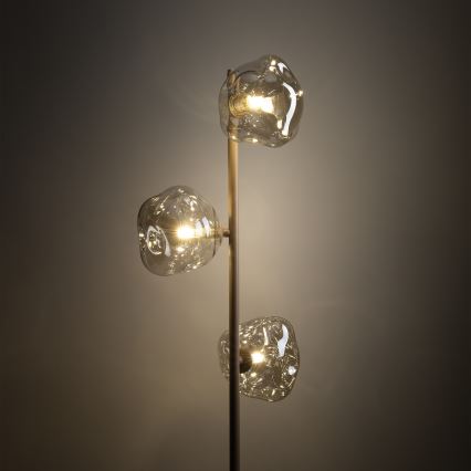 Brilagi - Lampadaire VULCANO 3xG9/8W/230V beige/beige fumé