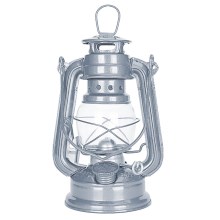 Brilagi - Lampe à huile LANTERNE 19 cm argentée
