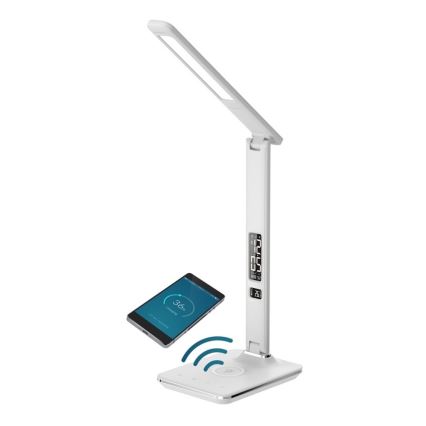 Brilagi - Lampe à intensité variable avec charge sans fil QI et USB REGINA LED/8,5W/230V blanche