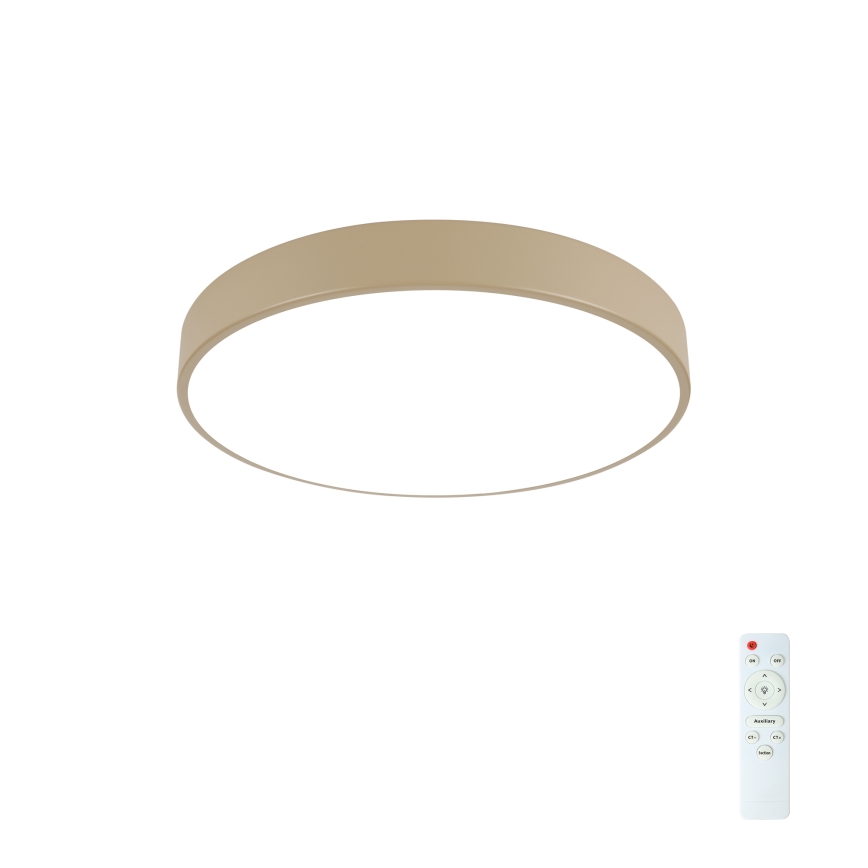 Brilagi - Applique de plafond dimmable POOL LED/48W/230V 3000-6000K de 40 cm beige + télécommande