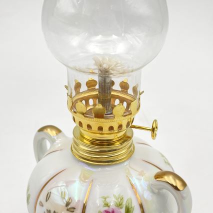 Brilagi - Lampe à pétrole MERLIN blanc/doré