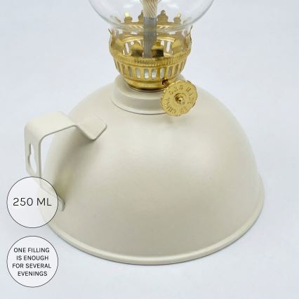 Brilagi - Lampe à pétrole MERLIN blanche