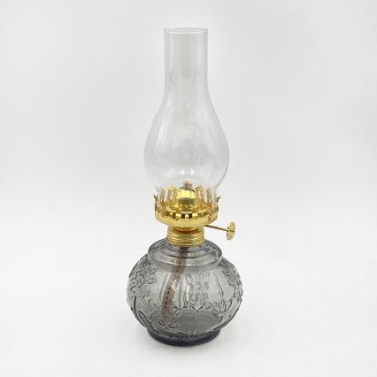Brilagi - Lampe à pétrole MERLIN fumée/grise