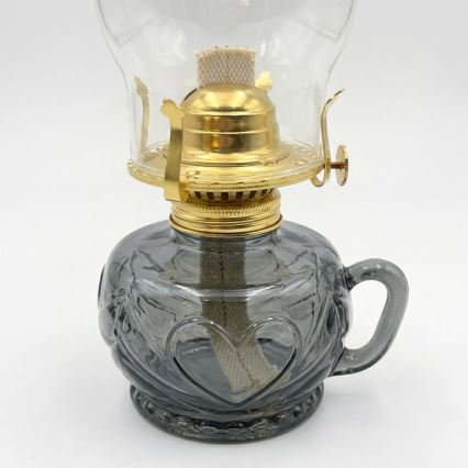 Brilagi - Lampe à pétrole MERLIN fumée/grise