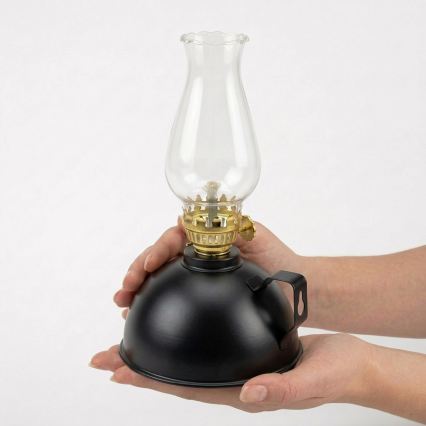Brilagi - Lampe à pétrole MERLIN noire
