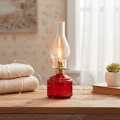 Brilagi - Lampe à pétrole MERLIN rouge