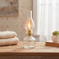 Brilagi - Lampe à pétrole MERLIN transparente