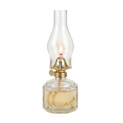 Brilagi - Lampe à pétrole MERLIN transparente