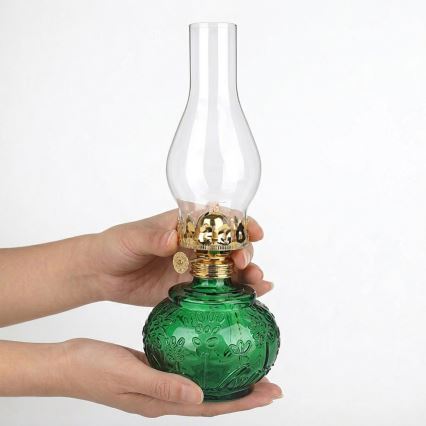 Brilagi - Lampe à pétrole MERLIN verte