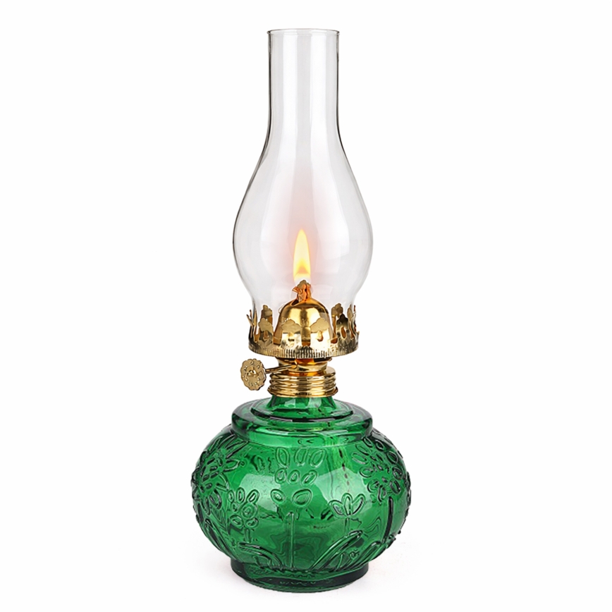 Brilagi - Lampe à pétrole MERLIN verte