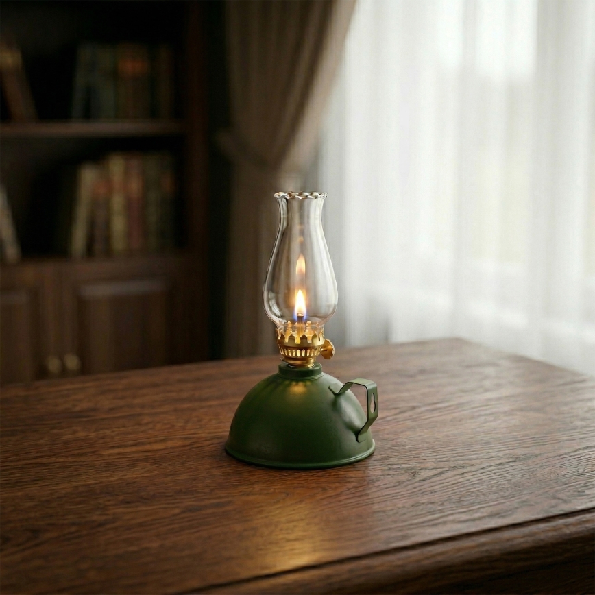 Brilagi - Lampe à pétrole MERLIN verte