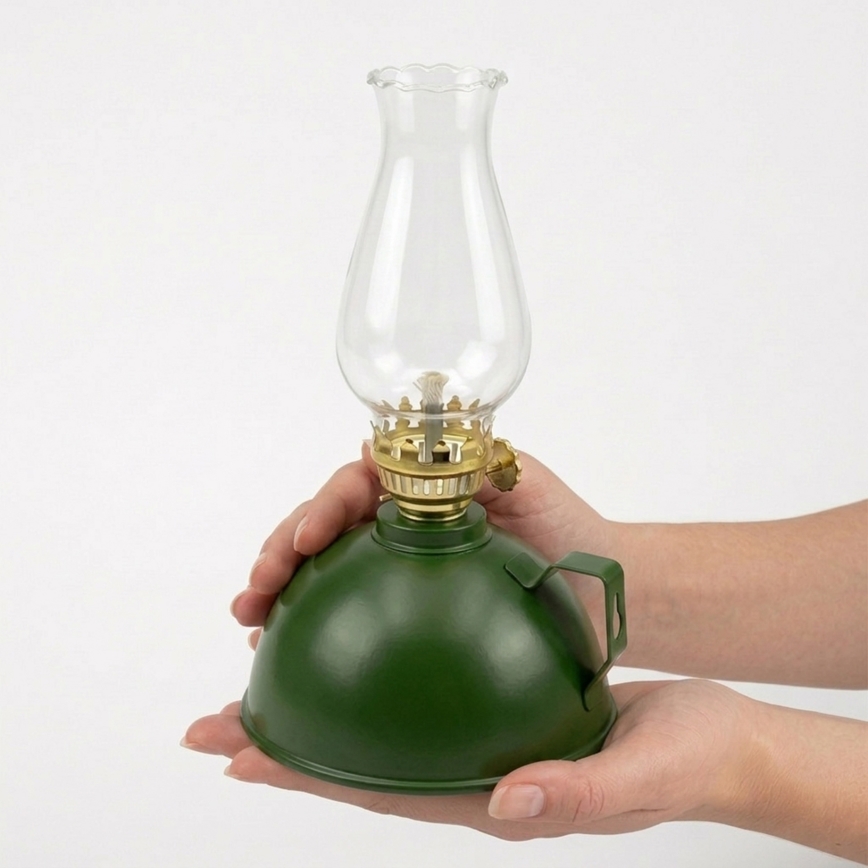 Brilagi - Lampe à pétrole MERLIN verte
