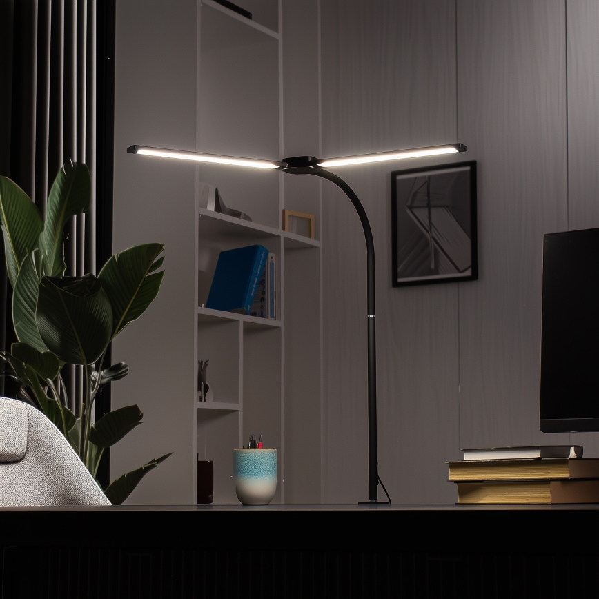 Brilagi - Lampe de bureau LED dimmable USB VARIO LED/14W/5V 3000-6000K noire