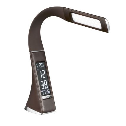 Brilagi - Lampe de table à intensité variable avec écran PELLE LED/7W/230V marron