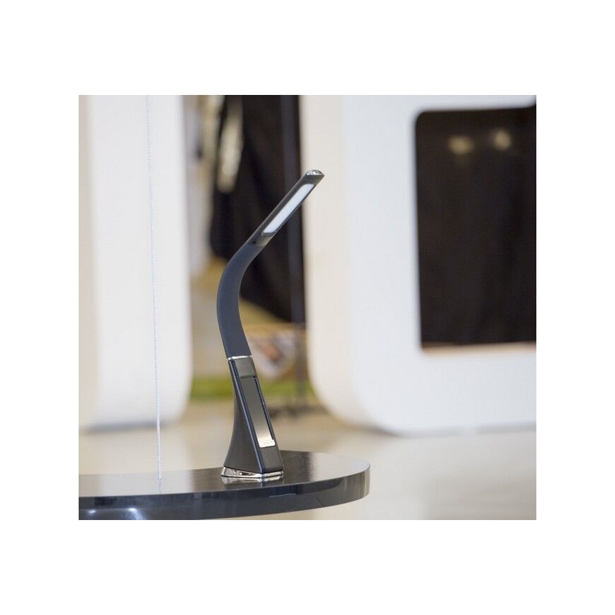 Brilagi - Lampe de table à intensité variable avec écran PELLE LED/7W/230V noir