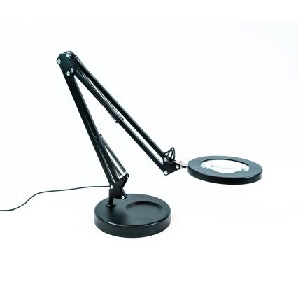 Brilagi - Lampe de table à intensité variable avec loupe LENS LED/12W/5V 3000/4200/6000K noir