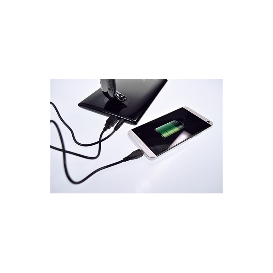 Brilagi - Lampe de table à intensité variable port USB LED/12W/230V blanc 3000 - 6000K