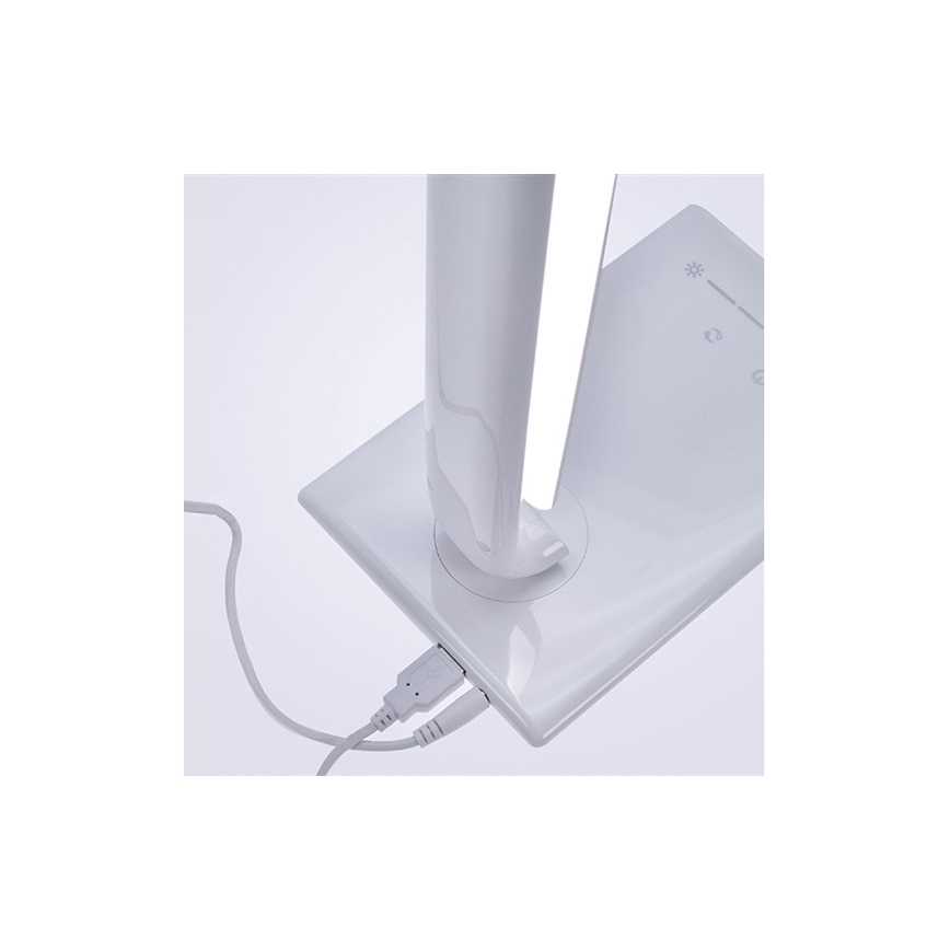 Brilagi - Lampe de table à intensité variable port USB LED/12W/230V blanc 3000 - 6000K