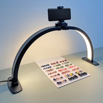 Brilagi - Lampe de table arquée LED à intensité réglable RADIO LED/25W/24/230V 3000/4000/6500K noire
