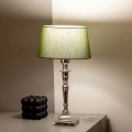 BRILAGI - Lampe de table CERIA 1xE27/60W/230V Ø 25 cm argentée/verte