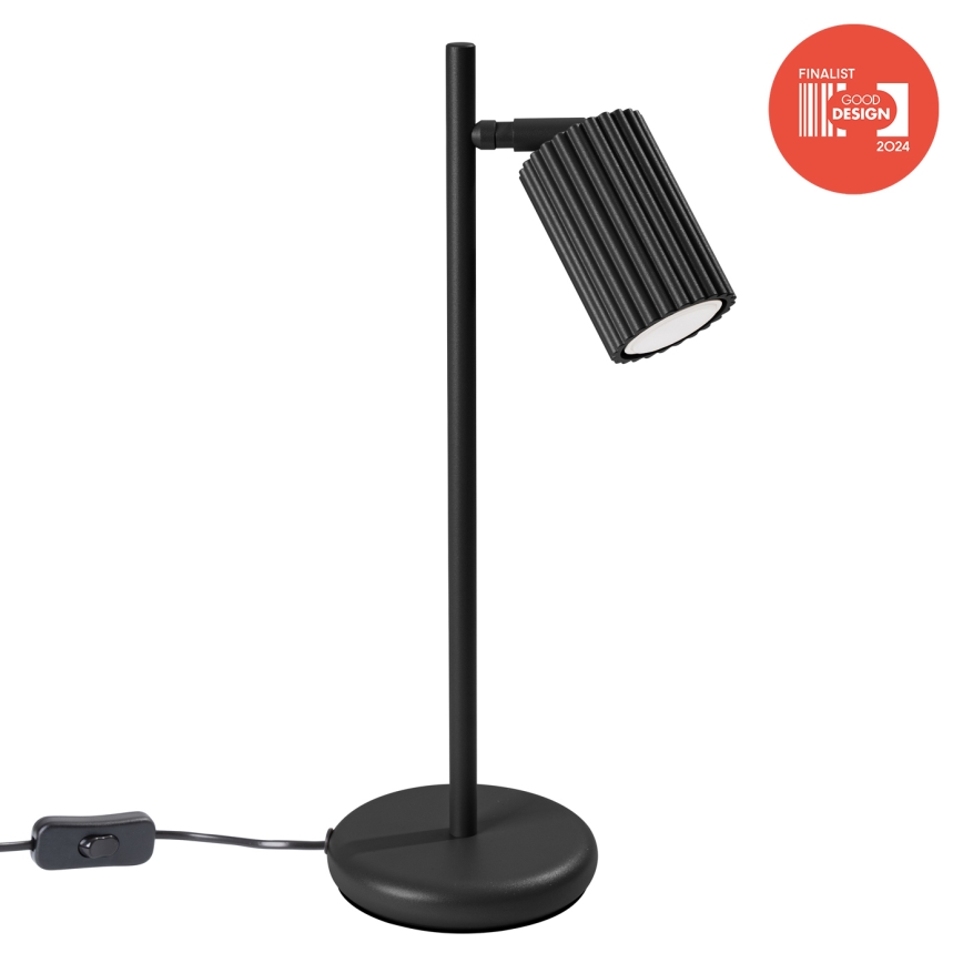 Brilagi - Lampe de table CRESTO 1xGU10/10W/230V noire