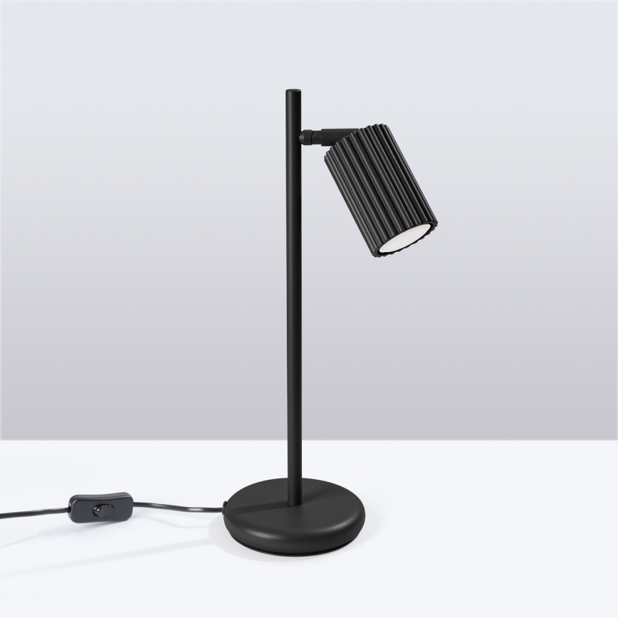 Brilagi - Lampe de table CRESTO 1xGU10/10W/230V noire