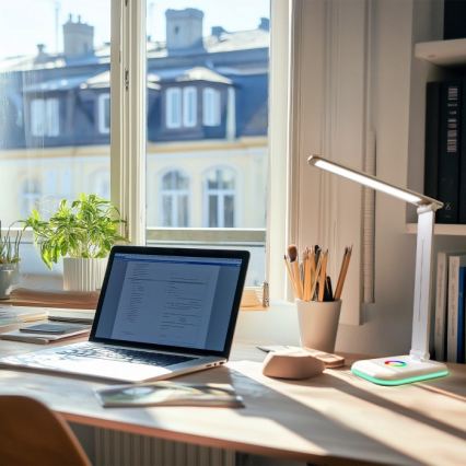 Brilagi - Lampe de table dimmable LED RGBW MODO LED/7W/5V 3000/4000/6500K blanche