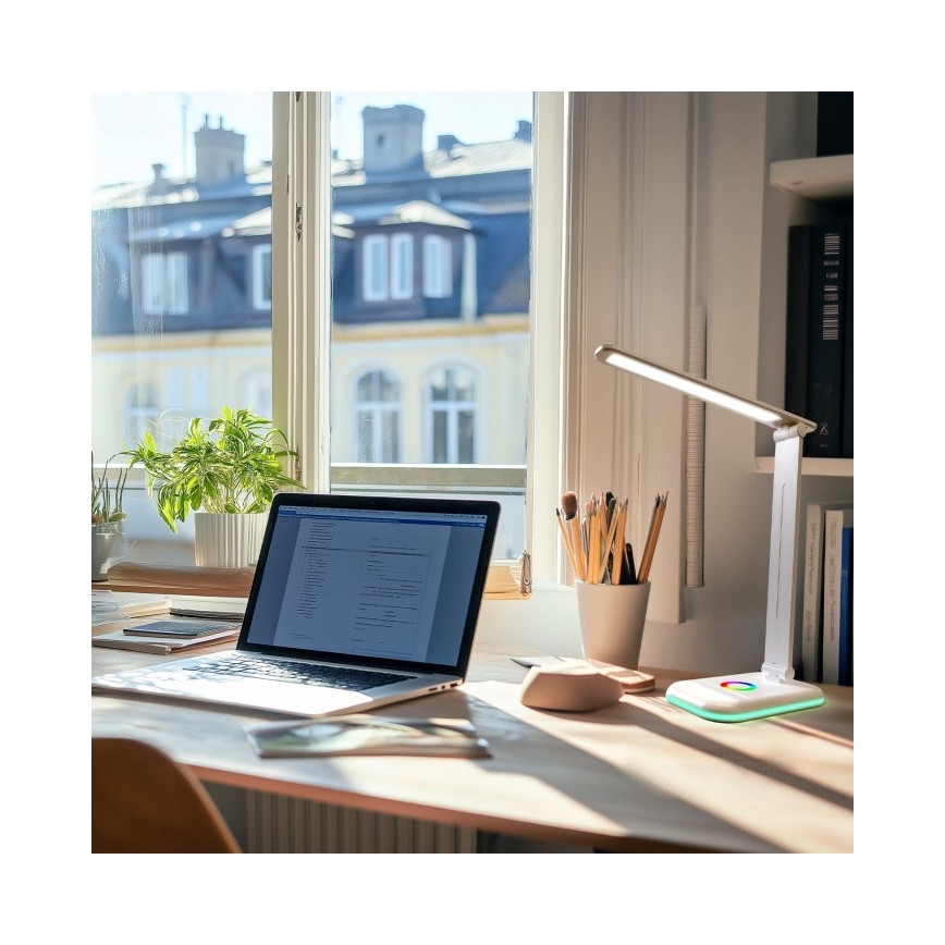 Brilagi - Lampe de table dimmable LED RGBW MODO LED/7W/5V 3000/4000/6500K blanche