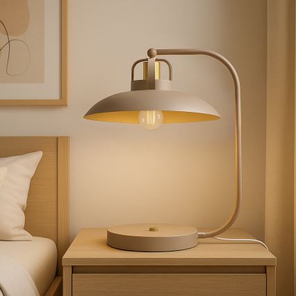 Brilagi - Lampe de table FLAMENGO 1xE27/60W/230V beige