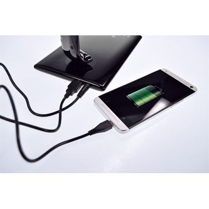 Brilagi - Lampe de table LED à intensité variable connecteur USB LED/12W/230V noire