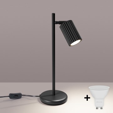Brilagi - Lampe de table LED CRESTO 1xGU10/10W/230V noire