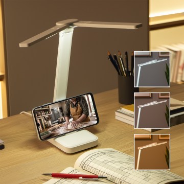 Brilagi - Lampe de table LED dimmable MODO DUO LED/8W/5V 3000/4000/6500K blanche