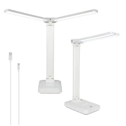 Brilagi - Lampe de table LED dimmable MODO DUO LED/8W/5V 3000/4000/6500K blanche