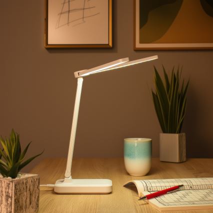 Brilagi - Lampe de table LED dimmable MODO DUO LED/8W/5V 3000/4000/6500K blanche