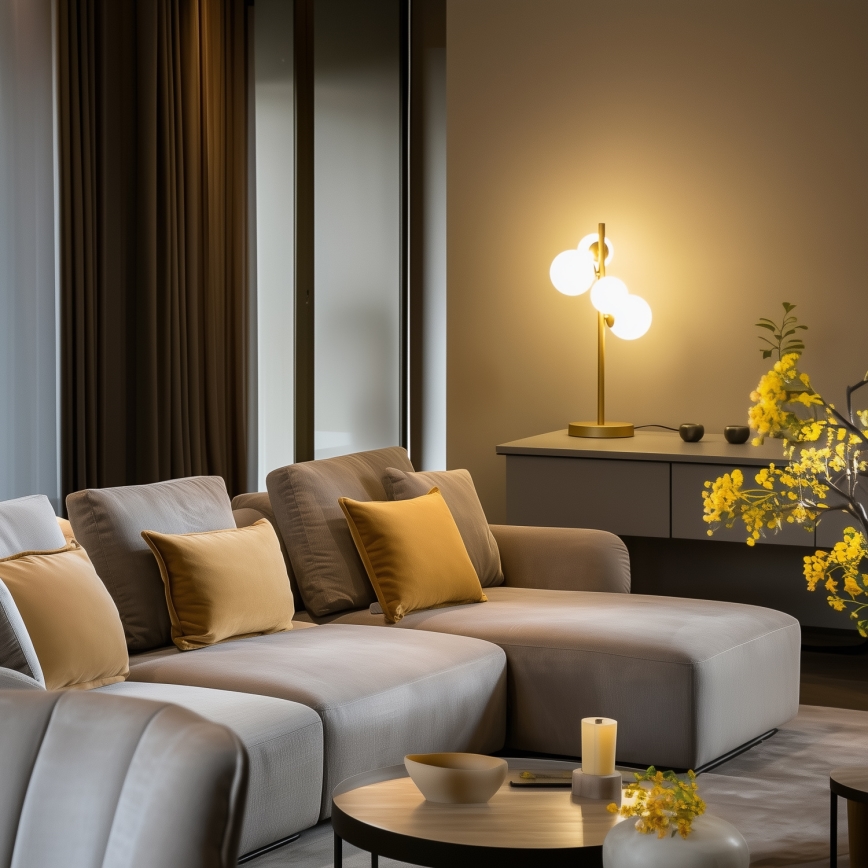 Brilagi - Lampe de table LED MILLA 4xG9/3W/230V doré/blanc